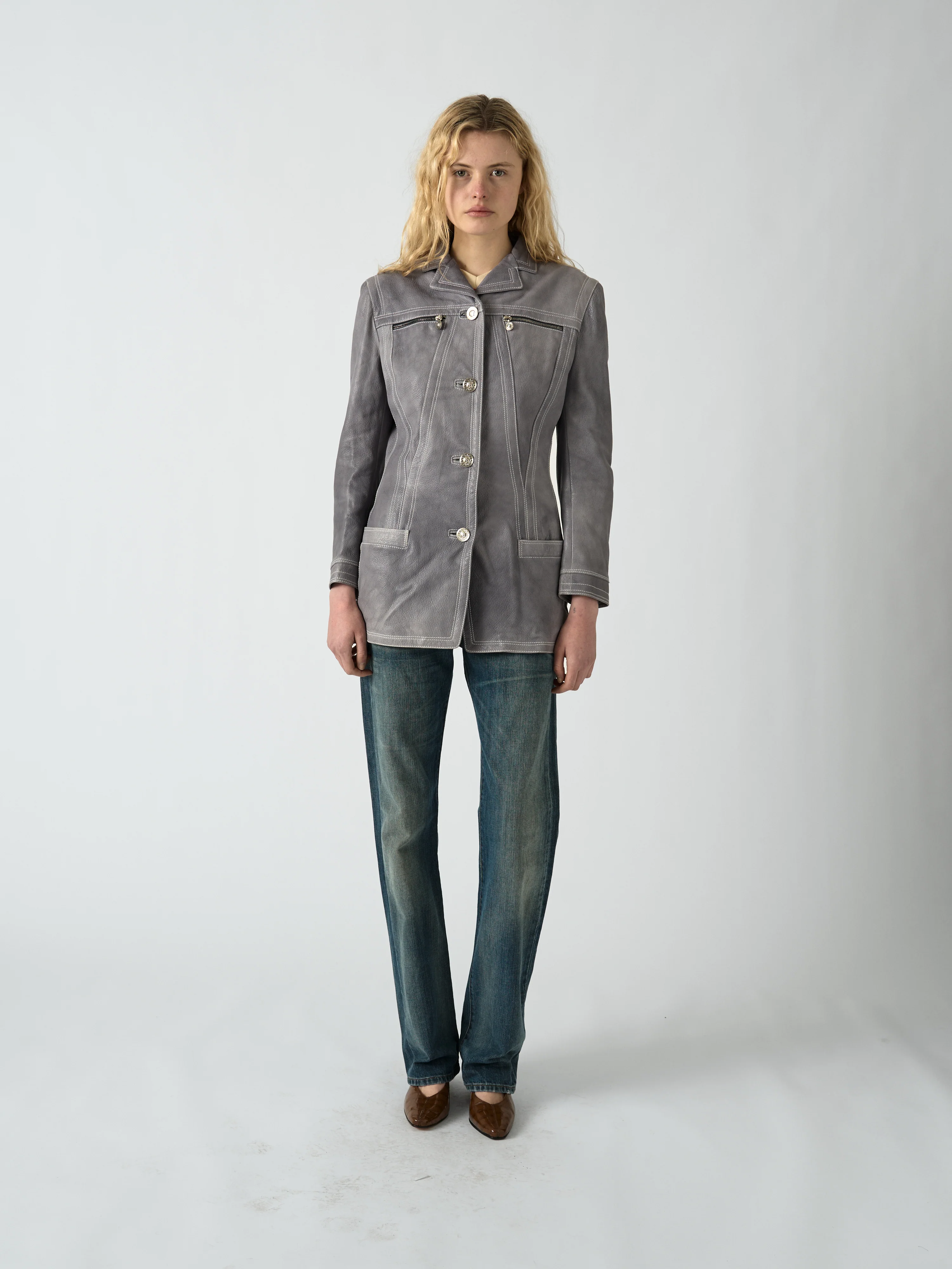 Leather Jacket - Versace