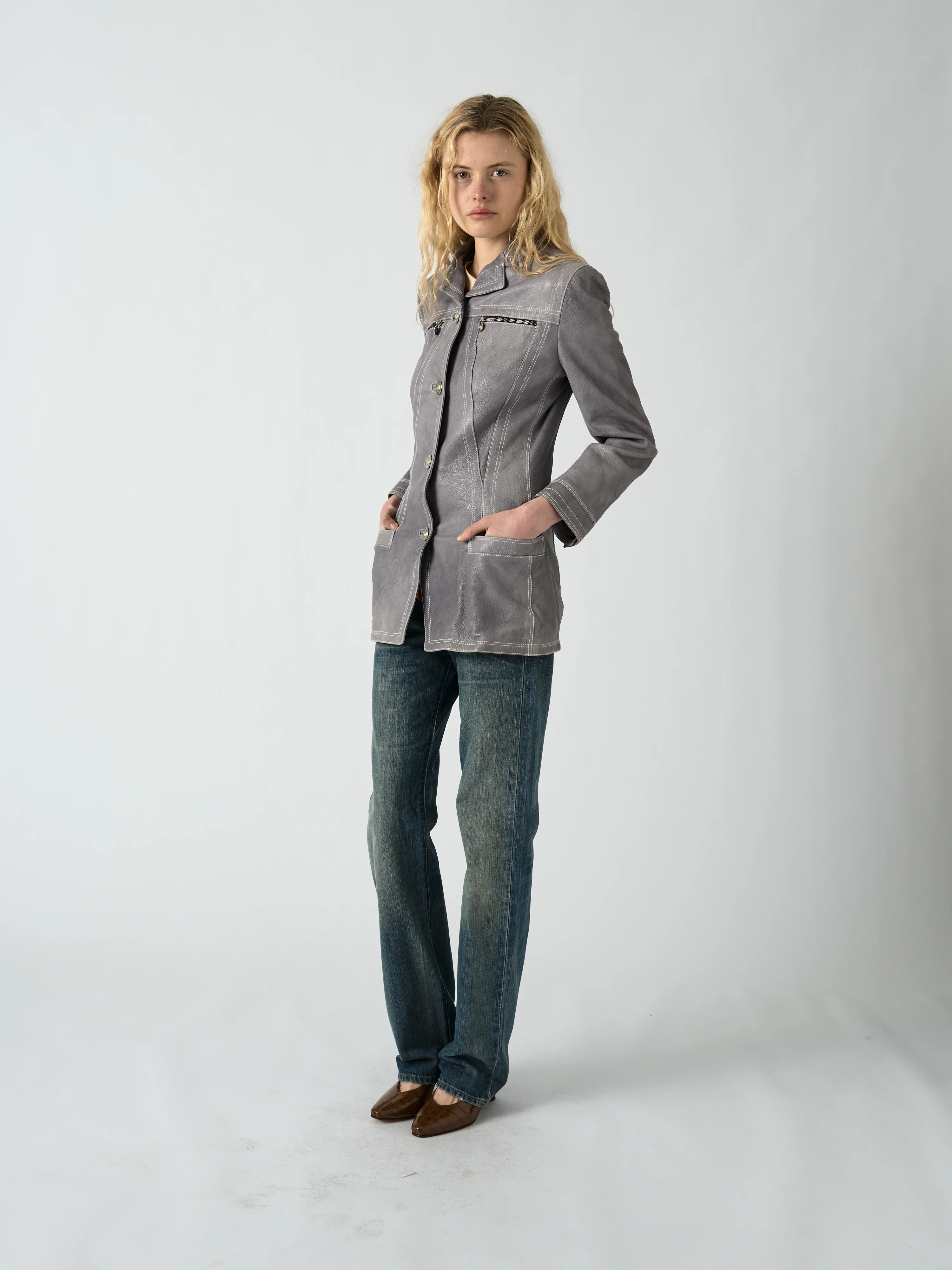 Leather Jacket - Versace - Image 4