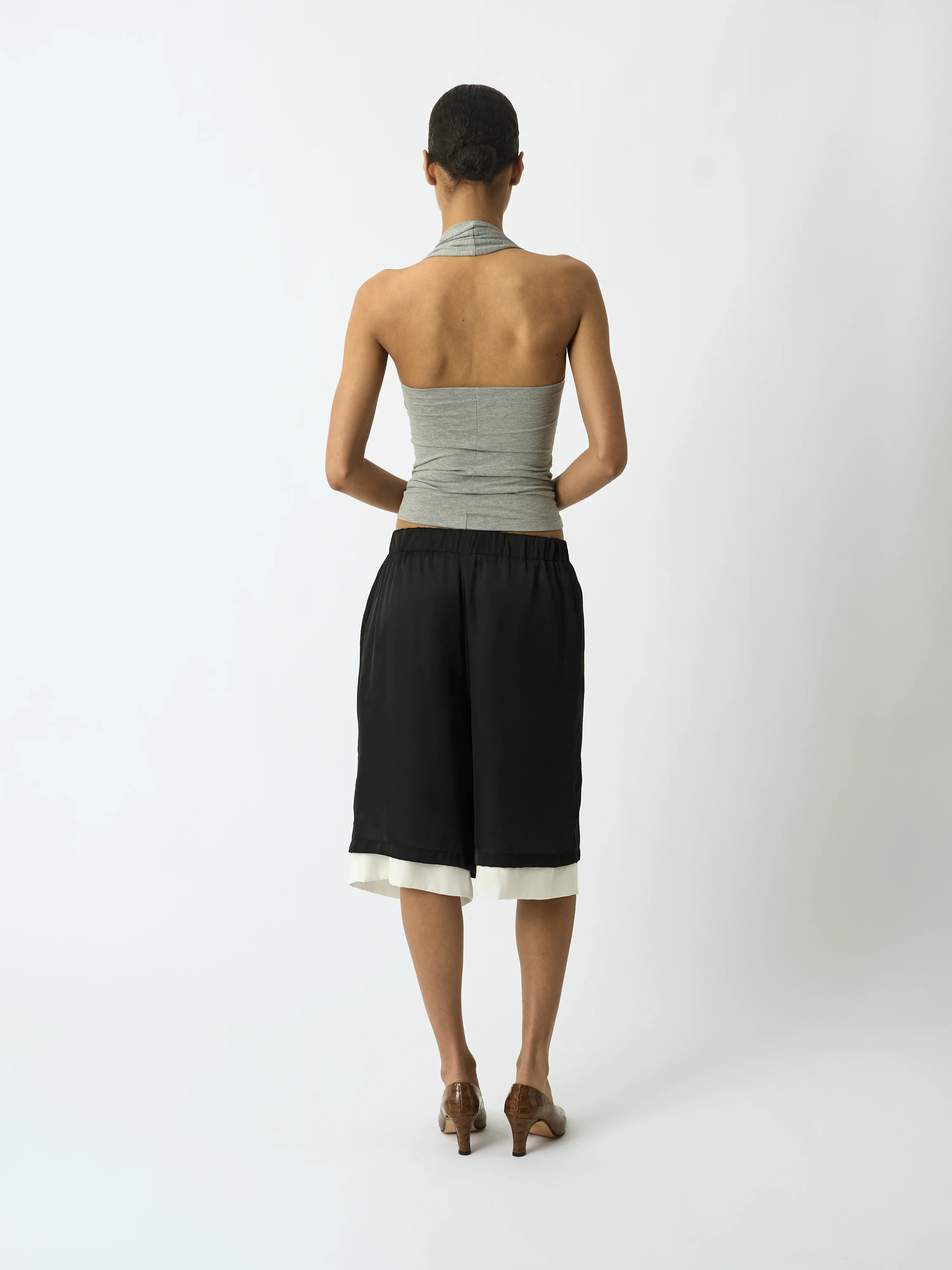 Silk Double Layered Shorts - Image 3