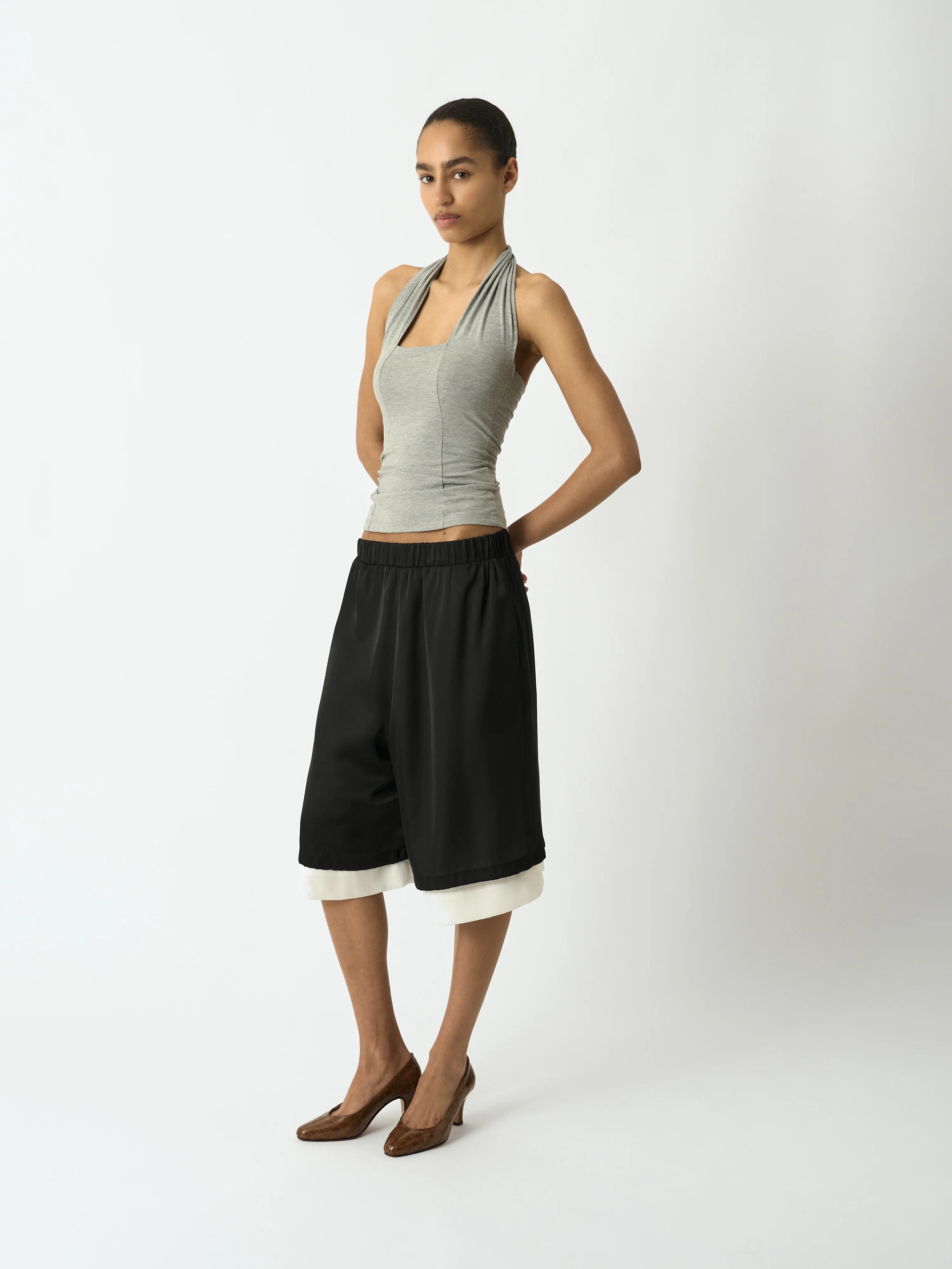 Silk Double Layered Shorts - Image 4