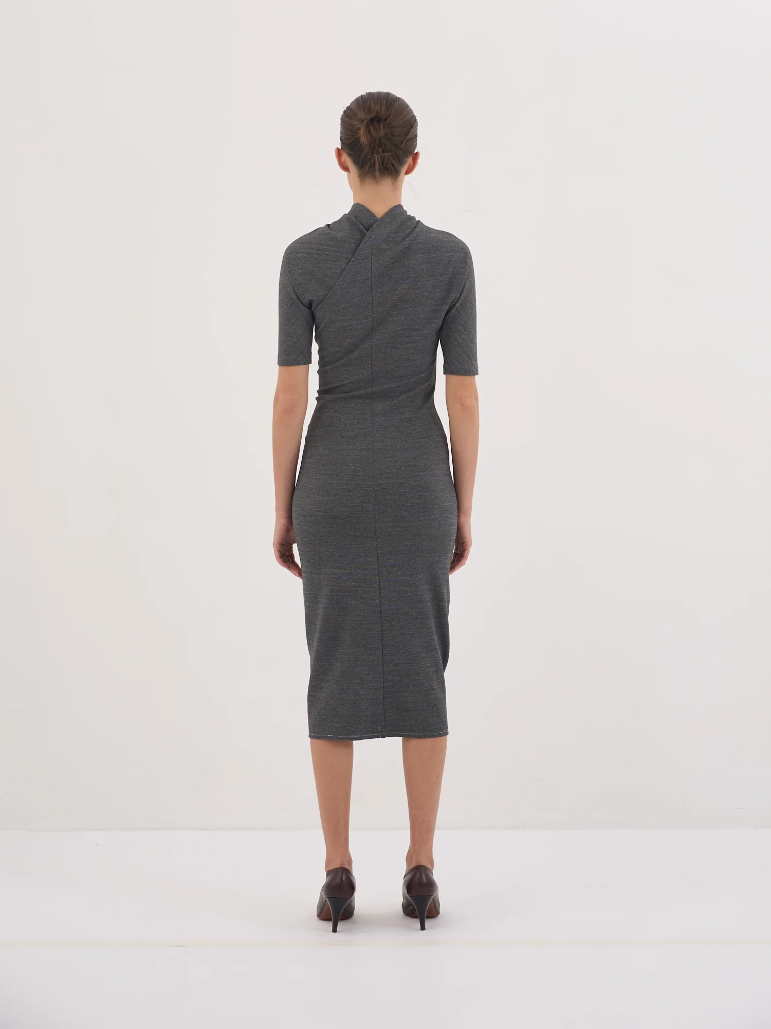 Long Drapée Dress - Image 3